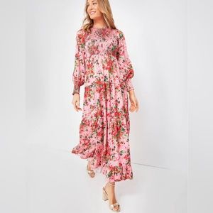 Tuckernuck Libby dress in peony meadows